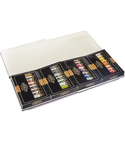 Gold Class Mission Triple Pans Watercolour Art Set 12, 24, 48 Colours