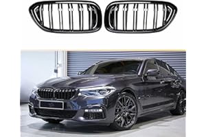 YIUBCZOQI G30 Parrilla Delantera para BMW Serie 5 G30 G31 Rejilla Negra Serie 5 G30 G31 Doble Rejilla De Riñón 2017 2018 2019 2020