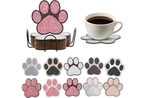 ANSEOM Zestaw podstawek do malowania diamentowego z uchwytem, podstawki do malowania diamentowego, "zrób to sam", dla dorosłych i początkujących, dekoracja stołu, prezent