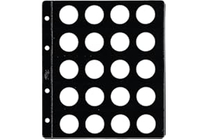 PARDO 77300 - Pack de 12 fundas monedas tipo claraboya, 20 alojadores