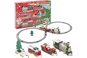 URBN-TOYS Classic Christmas Musical Santa Train & Track Toys Set Kids Xmas Play Gift Tree Decoration