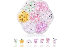 MRCUVARYAS Kawaii Kitty Charms 3D gwoździe, węzeł do paznokci, kamienie stras, zawieszki do paznokci, z kreskówki, kotek, królik, dekoracja paznokci z żywicy, "zrób to sam" dla kobiet (czarny kot)