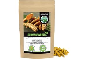 Alpi Nature Gurkmejarotbitar 250g, Torkade och Skurna Gurkmejarot Bitar, Gurkmeja Te