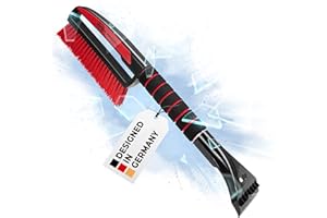 ‎HEYNER HEYNER® Eiskratzer Auto mit Besen TESTSIEGER 2024 * 9cm Klinge I mit Schneebesen mit 3cm x 22cm aus Polysterol I ergonomischer Softgriff Eisschaber aus hochschlagfestem Polycarbonat Größe: 50 x 9cm