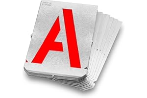 GRAVUREM Trace-lettres/Jeu de gabarits/pochoir - plaque de zinc / 50mm A-Z,&