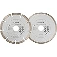 Bosch Accessories 2 pièces Disques diamantés (pour carrelage et matériaux de construction, Ø 125 mm, accessoires pour meuleus