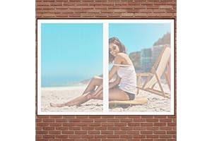 DOGUO Zanzariera Magnetica Per Finestra 125 x 145 cm Finestra Zanzariera Trasparente Nessuna Perforazione Magnetica Tenda Anti Zanzare Zanzariera Porta Finestra, Bianco