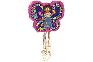 Disney 51248 - Disney Encanto Butterfly Shaped Pull String Pinata - 1 Count (Pack of 1)