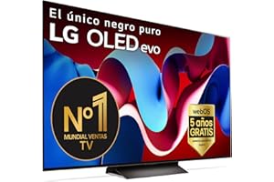 LG OLED65C44LA, 65", OLED 4K, Serie C4, 3840x2160, Smart TV, WebOS24, Procesador a9, Dolby Vision, Dolby Atmos, TV Gaming, 144 Hz, AMD FreeSync, Negro