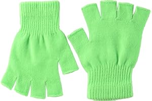 Boland - Fingerlose Handschuhe, 80er Jahre, Armstulpen, Neon, Gloves, Bad Taste Party, Mottoparty, Karneval