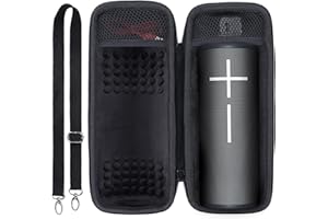 Lebakort Hart Tasche Hülle Etui für Ultimate Ears Megaboom 4 / Megaboom 3 Lautsprecher (Schwarz)