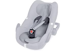 LIEBES VON PRIEBES Priebes Coolair Sitzauflage für Babyschale Gruppe 0 I Sitzeinlage für Babyschale & Reboarder I Atmungsaktiver Schonbezug gegen Schwitzen, waschbar I schont den Kindersitzbezug