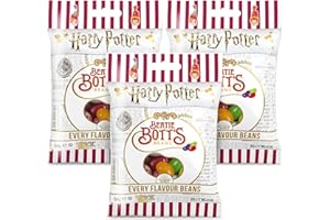 JELLY BELLY Harry Potter Bertie Bott's Bohnen 3er Pack (3 * 54g) - Jeder Geschmack ein Abenteuer, Bis zu 20 Geschmacksrichtungen, von Marshmallow bis Ohrenschmalz