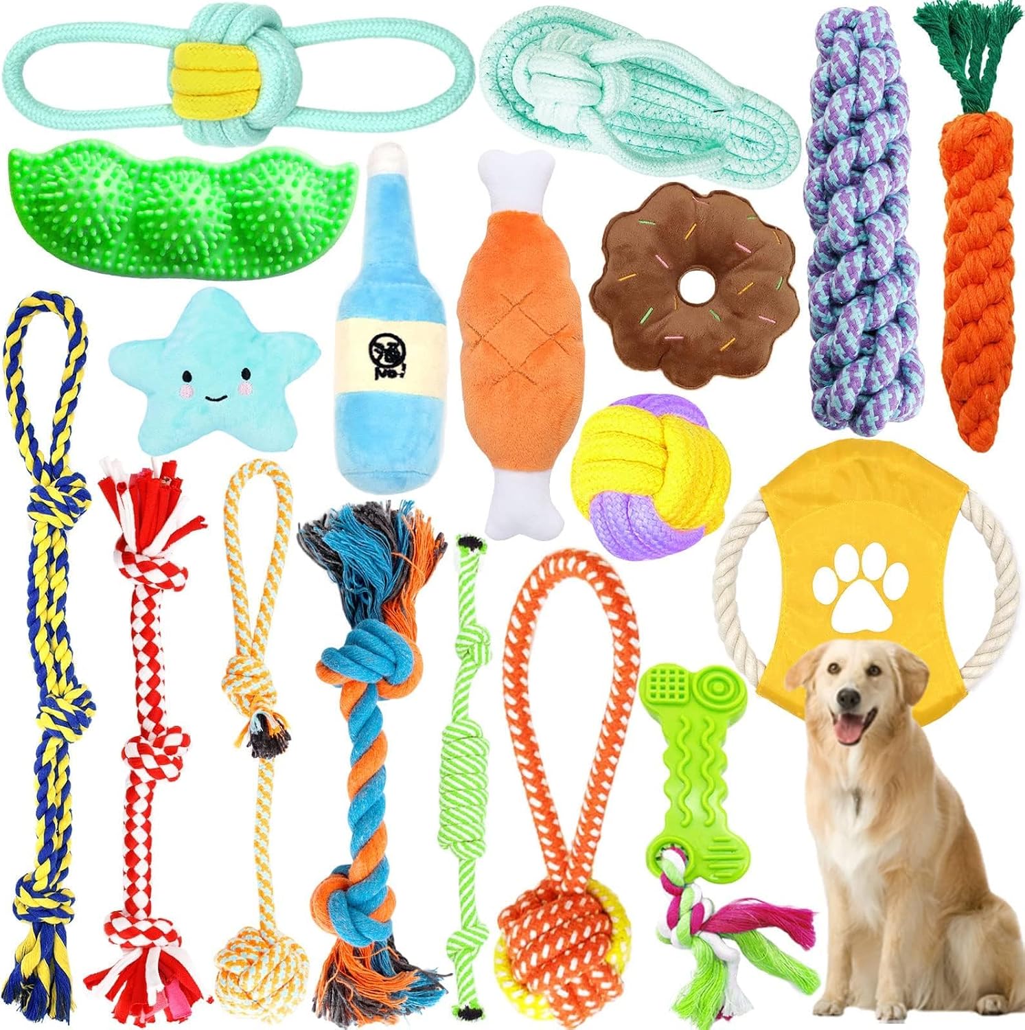 Avis d'Expert & Test Approfondi : DEPAR Lot de 18 jouets pour chiens fabriqués (Sélection)