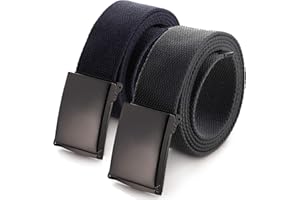 Mile High Life Dopasowany pasek płócienny o długości do 1,32 m z klapką i zapięciem wojskowym, 142cm