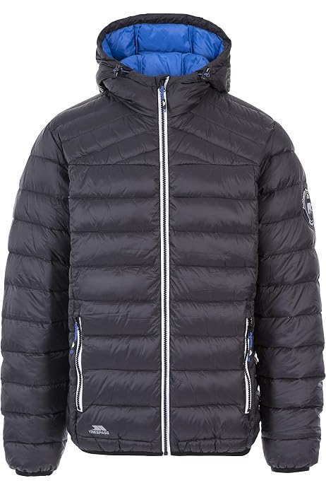 trespass mens whitman ii down fill padded hooded jacket