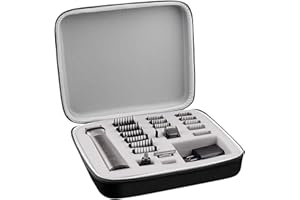 GWCASE Hair Trimmer Bag for Philips Multigroom Series 7000 5000 Beard Trimmer and Hair Trimmer, Razor Men's Case for Attachments Trimmer (Box Only) - Grey Interior