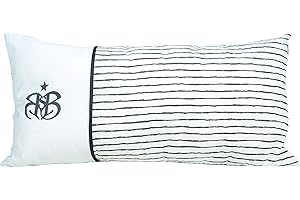 roba Coussin Décoratif Déhoussable "Rock Star Baby 3" - 60 x 30 cm - 100 % Coton - Oreiller Bébé Rectangulaire pour Chambre Enfant