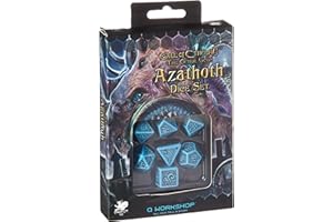 Q WORKSHOP Call of Cthulhu The Outer Gods Azathoth RPG Ornamented Dice Set 7 Polyhedral Pieces