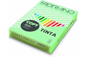 Fabriano Creative World of Crafts Ltd Risma di Carta Tinta 160 g/mq, Formato A4, Colorata, Colore Verde Chiaro