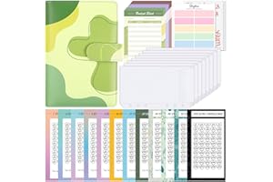 SKYDUE Raccoglitore Anelli A6, Raccoglitore Di Bilancio, Challenge Del Risparmio, Agenda Porta Soldi, Budget Planner Con Buste,Money Binder(Verde)