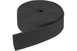 DMiotech Nylon Webbing Belt 10 Yard 25 Yard 50 Yard Length 1" 3/4" 2" 1-1/2" Width Nylon Straps for Sewing Luggage