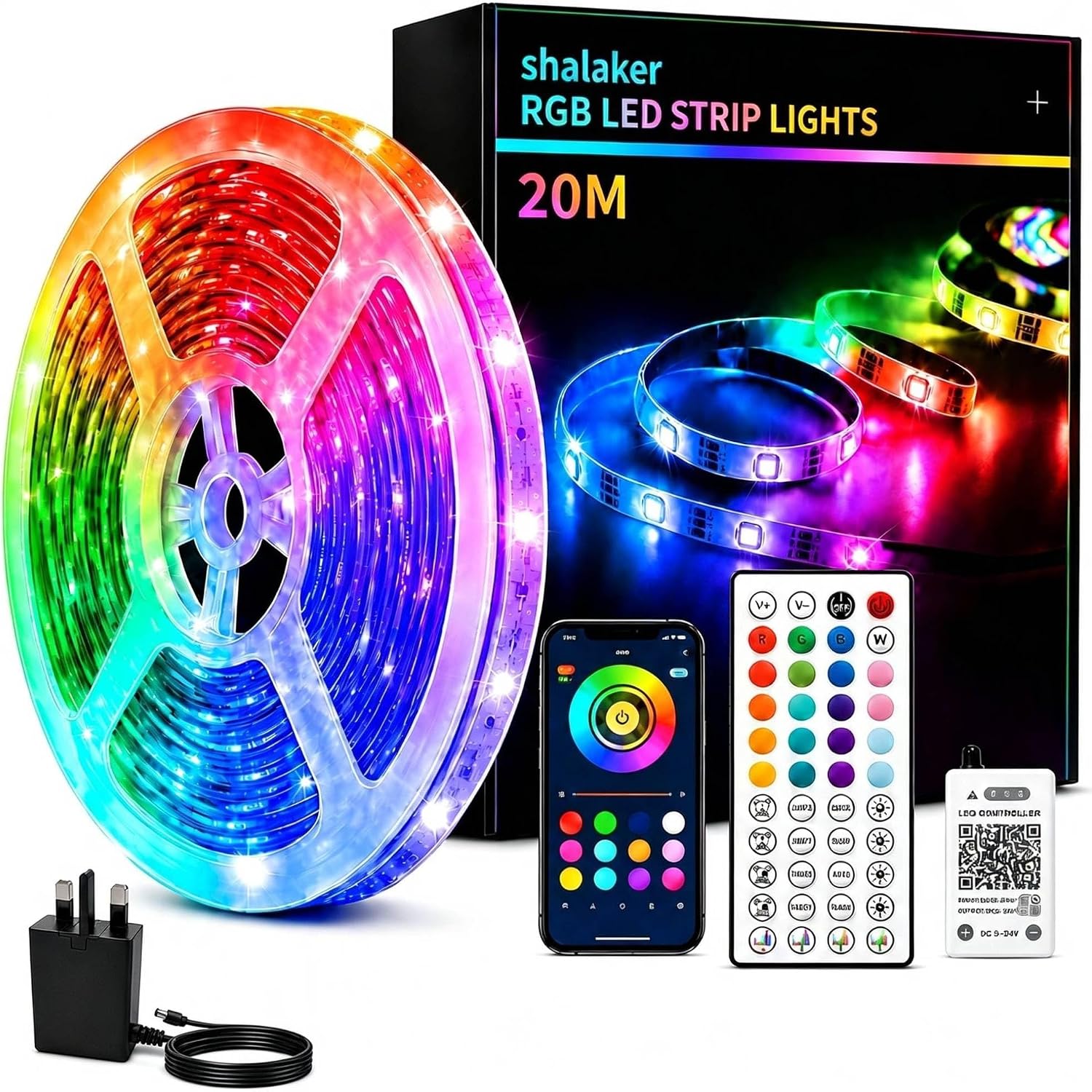 Dossier Complet & Guide Pratique : shalaker 20M RGB LED Strip Lights for Bedroom
