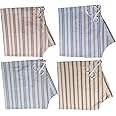 Men's Lattha Traditional Pure Cotton Underwear aka Patta wala Janghiya, Dhari wala/ Striped Undergarment, Khadi Latthe Ka Jangia, Nicker,Chaddi; Nade wala kachha with wide Miyani/Asan & Back Pocket & Drawstring/Nada