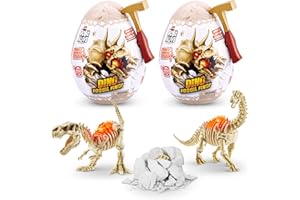 Robo Alive Mini Dino Fossil Find (2 Pack, T-Rex & Brontosaurus)