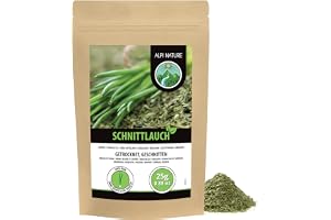 Alpi Nature Gräslök Torkad 25g, Hackad Gräslök Krydda för Matlagning, Garnering och Dippsåser