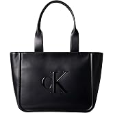 Calvin Klein Bold Ck Medium Tote Women's Bag, Black, One Size