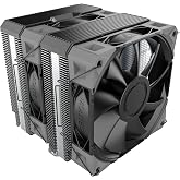 MONTECH NX600 6 Isı Borulu ve Premium &Uuml;st Kapaklı &Ccedil;ift Kule CPU Hava Soğutucu | 28mm E28 PWM Premium Fan | Lehimli Bakır Taba