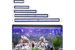 Sonnewelt Oświetlenie akwariowe 18W LED, lampa akwariowa ze spektrum RGB dla roślin wodnych 45-70cm i akwariów słodkowodnych, ściemniana
