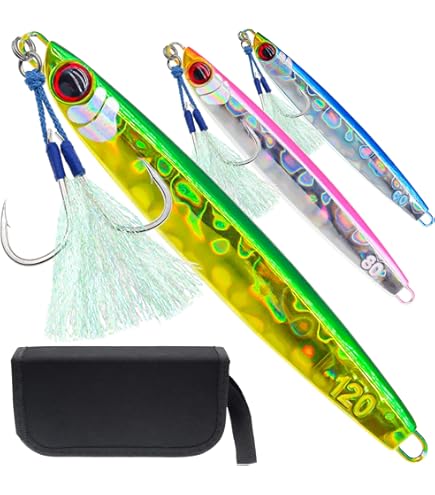 LEPPA 77 Slim Jig Color AGU - 115 Mm 77 G, Per Shore Jigging E Pesca Costiera - Foto 7