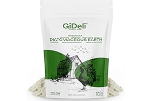 GiDeli Diatomea per polli terriccio in polvere pura non calcinata contro l'acaro rosso dell'uccello 5 kg doypack