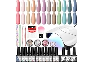 ‎VANREESA Gel Nagellack Set, VANREESA 12 Farben U V Nagellack Set mit 36 W Nagellampe Schellack Nagellack Starterset Gel Nail Polish Gelnägel Set Nägel Selber Machen Geschenk für Frauen
