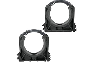 AERZETIX - C51792 - Juego de 2 abrazaderas de montaje en pared para tubo Ø50mm - soporte guía enganchar de tubo - en plástico