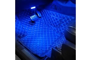 TABEN Auto Ambiente Vano Piedi Illuminazione Controllo APP Lampada Luce Decorativa Fai Da Te Refit Flessibile 64 Colori Illuminazione Interna Atmosfera Luce 1W DC 12V