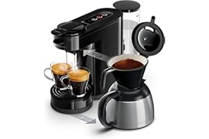PHILIPS DOMESTIC APPLIANCES Philips Senseo HD6592/60 Switch - Cafetera 2 en 1, color negro