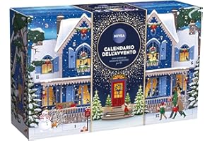 NIVEA Calendario dell'Avvento 2025 per 24 momenti di coccole, Calendario Avvento donna e ragazza festivo ed elegante, Calendario Avvento beauty con prodotti e accessori selezionati NIVEA e Labello