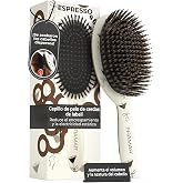 FRAMAR Brush Bristles Jabali Fine Hair - Bristle Brush - Espresso Martini | Natural, Anti-Breakage and Anti-Pull Hair Brush f