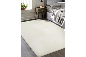 ‎MIAS TEPPICHE Mia´s Teppiche Luna kuschelig Warmer Fellteppich, weich und elegant, waschbar und Fußbodenheizung geeignet, Öko-Tex Zertifiziert, Creme, 160 x 220 cm