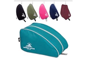 OUTDOOR WORLD BE ACTIVE Outdoor World Premium Sac à Bottes – Résistant à l'eau à Large Ouverture zippée Unisexe – Sac de Rangement pour Chaussures pour randonnée, Marche, Football, Rugby, Chaussures de Golf (Sarcelle)