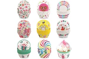 WDJLNZB 800 Pièces Caissettes Cupcake Cupcake, Papier Cuisson Moules de Cuisson Antiadhésif, Arc en Ciel Doublures à Muffins Gâteaux pour Mariage, Dessert, Anniversaire