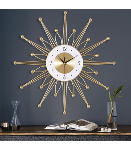 Moderne creatieve hangklok met ingebouwd LED-licht