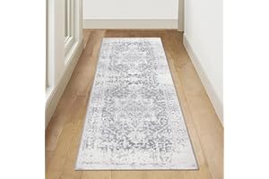 Famibay Runner Rugs for Hallway Non Slip 65x180cm Long Hall Carpet Runners Washable Kitchen Carpet Floor Mats Boho Soft Fluffy Area Rugs for Hallways Entryways Kitchen Laundry Room