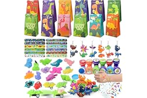 Moltby Gadget Dinosauri Compleanno Bambini - 96Pcs Kit Sacchetti Pensierini Festa
