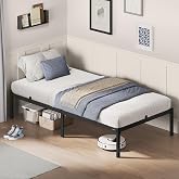 Vasagle Metal Bed Frame, 90 x 190 cm | CONNER Collection RMB131B01 Guest Bed Frame Easy Assembly Matte Black