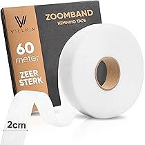 La Canilla® HEMLY Strijkzoomband (50 meter - 20 mm) | Zoomband zonder naaien voor het zomen van broeken, jeans, jurken, gordijnzomen en kleding