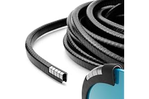 Ochrona krawędzi drzwi samochodu marki King Kong State, profil gumowy z kauczuku o długości 8 m, kolor czarny Metalowe wzmocnienie